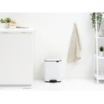 Brabantia Bo Pedal Bin, 12 L, white, decoration image
