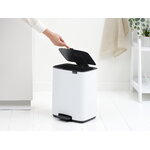 Brabantia Bo Pedal Bin, 12 L, white, decoration image