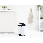 Brabantia Bo Pedal Bin, 12 L, white, decoration image