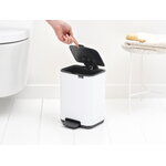Brabantia Bo Pedal Bin 4 L, blanco, imagen de decoración
