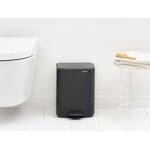Brabantia Bo Pedal Bin, 7 L, matt black, decoration image