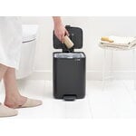 Brabantia Bo Pedal Bin, 7 L, matt black, decoration image