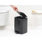 Brabantia Bo Pedal Bin, 7 L, matt black, decoration image