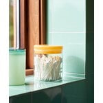 HAY Glass jar, M, clear - yellow