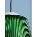 HAY Lampada a sospensione Brim, 24,5 cm, vetro verde bottiglia