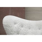 Audo Copenhagen The Tired Man armchair, Moonlight sheepskin