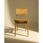 GUBI C-chair Outdoor, teak - HDPE cane, decoration image