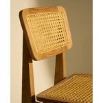 GUBI C-chair Outdoor, teak - HDPE cane, decoration image