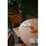 GUBI C-chair Outdoor, teak - HDPE cane, decoration image