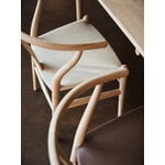 Carl Hansen & Søn CH24P Wishbone sedia, rovere insaponato - pelle Terra color sabbia, vista 5