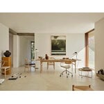 Carl Hansen & Søn CH24P Wishbone chair, rovere insaponato - pelle Loke marrone scuro, vista 2
