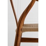 Carl Hansen & Søn CH24 Wishbone stol, oljad teak - naturligt rep