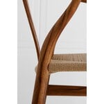 Carl Hansen & Søn Chaise CH24 Wishbone, teck huilé - corde naturelle