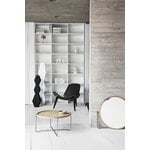 Carl Hansen & Søn CH07 Shell lounge chair, oiled oak - black leather Thor 301