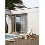 Carl Hansen & Søn Sedia a sdraio BM5565 con poggiapiedi e cuscino, teak - Heritage Papyrus 1, immagine decorativa