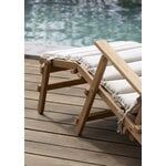 Carl Hansen & Søn Sedia a sdraio BM5565 con poggiapiedi e cuscino, teak - Heritage Papyrus 1, immagine decorativa