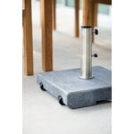 Cane-line Base per ombrellone con ruote, granito grigio opaco, 50 kg, immagine decorativa