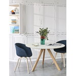 HAY CPH20 2.0 table, 120 cm, lacquered oak - white laminate