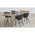 HAY CPH30 table, 250 x 90 cm, lacquered walnut