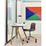 HAY CPH90 desk, lacquered oak - off white lino