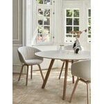 HAY CPH25 round table 140 cm, soaped oak - offwhite lino