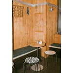 Frama Petit Rond stool, stainless steel - natural leather, decoration image