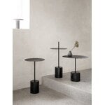 Wendelbo Calibre sivupöytä kahvalla, korkea, musta -Nero Marquina marmori