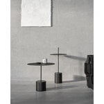 Wendelbo Calibre sidobord med handtag, hög, svart - Nero Marquina-marmor