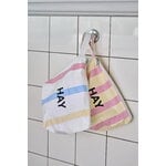 HAY Candy Stripe wash bag, M, red and yellow