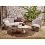 Cane-line Tavolino da caffè Glaze, grande, sabbia - sabbia pietra lavica, immagine decorativa