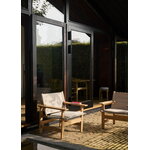 Fredericia Chaise Canvas, extérieur, teck, image décorative
