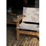 Fredericia Chaise Canvas, extérieur, teck, image décorative