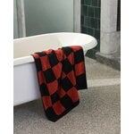 HAY Check bath towel, poppy red