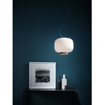 Foscarini Chouchin Reverse 3 ceiling lamp, white - grey, decoration image