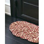 HAY Coco Swirl door mat, bordeaux  - off-white, decoration image