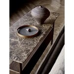 Wendelbo Table d’appoint basse Collect, marron foncé - marbre Emperador