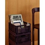 HAY Colour Crate, M Square, recycled plastic, bordeaux, decoration image