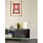 HAY Armadietto Colour Cabinet, ante in vetro, basso, 180 cm, multic.