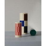HAY Column candle, L, off-white - brown - black - blue