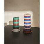 HAY Column candle, S, green - brown
