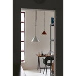 HAY Compass Adjustable pendant, 430, brushed aluminium, decoration image