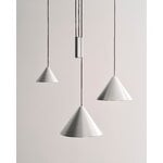 HAY Compass Adjustable pendant, 430, brushed aluminium, decoration image