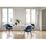 Knoll Tulip matbord 198 cm, oval, vit marmor