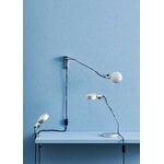 HAY Cupola desk lamp, clear anodised aluminium