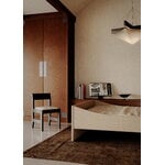 RYE Curved sängynrunko, vaalea beige, sisustuskuva