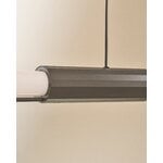 DCWéditions In Fine Horizontal lampada a sospensione 1050, grigio scuro, vista 3