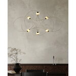 DCWéditions Munari 6 lampada a sospensione, oro, immagine decorativa