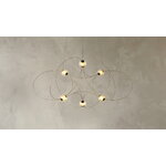 DCWéditions Munari 6 lampada a sospensione, oro, immagine decorativa