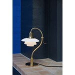 Louis Poulsen PH 2/2 Question Mark table lamp, brass - opal