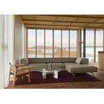 Fredericia Delphi Elements sohva, conf. A, harjattu alumiini - beige Keiga 242, sisustuskuva